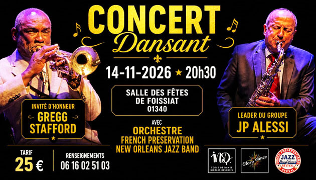 Soirée Dansante Jazz New Orleans à l’Ecole de danse NICOLAS DESMARIS
